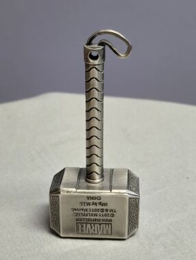 (3 for $10!) Marvel Comics Thor Mjolnir Hammer 3D Metal Keychain Silver